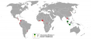 carte mondiale production huile de palme