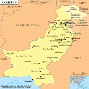 Carte du Pakistan