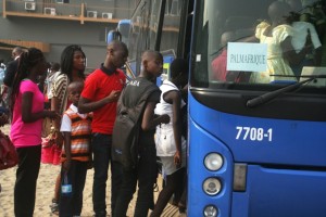 Embarquement au siège de Palmafrique