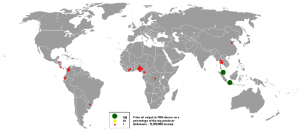 Production huile de palme dans le monde.